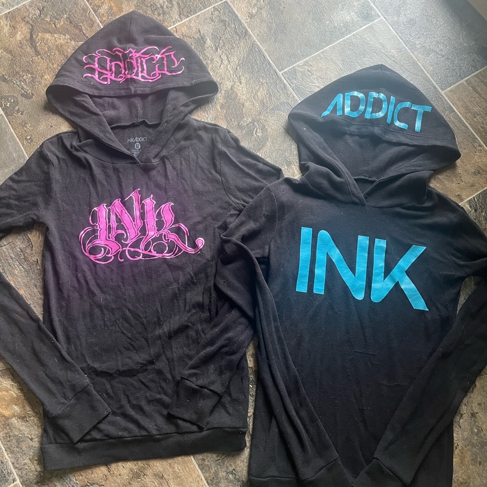 Ink Addict Thermal Hoodies.